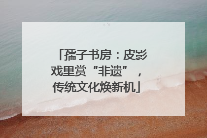 孺子书房：皮影戏里赏“非遗”，传统文化焕新机